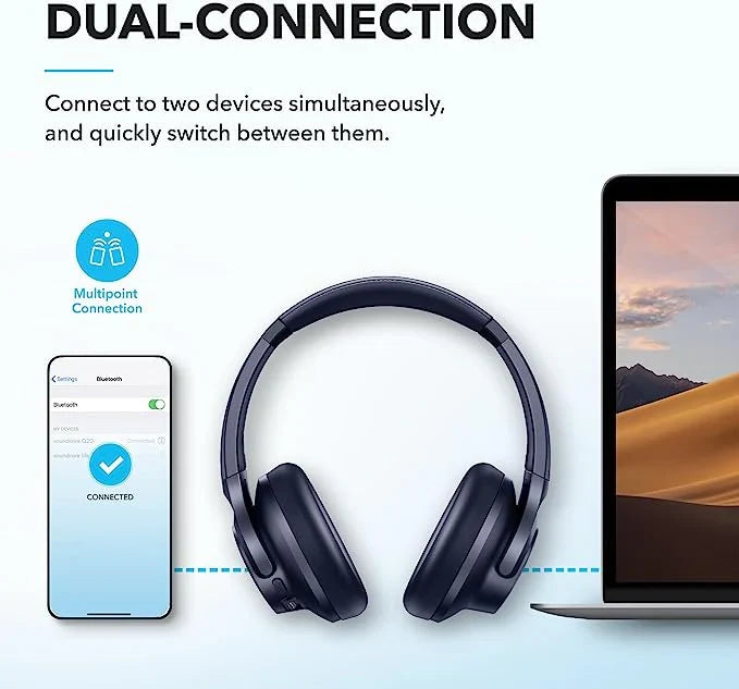Q20i Headphones - Blue (Refurbished)