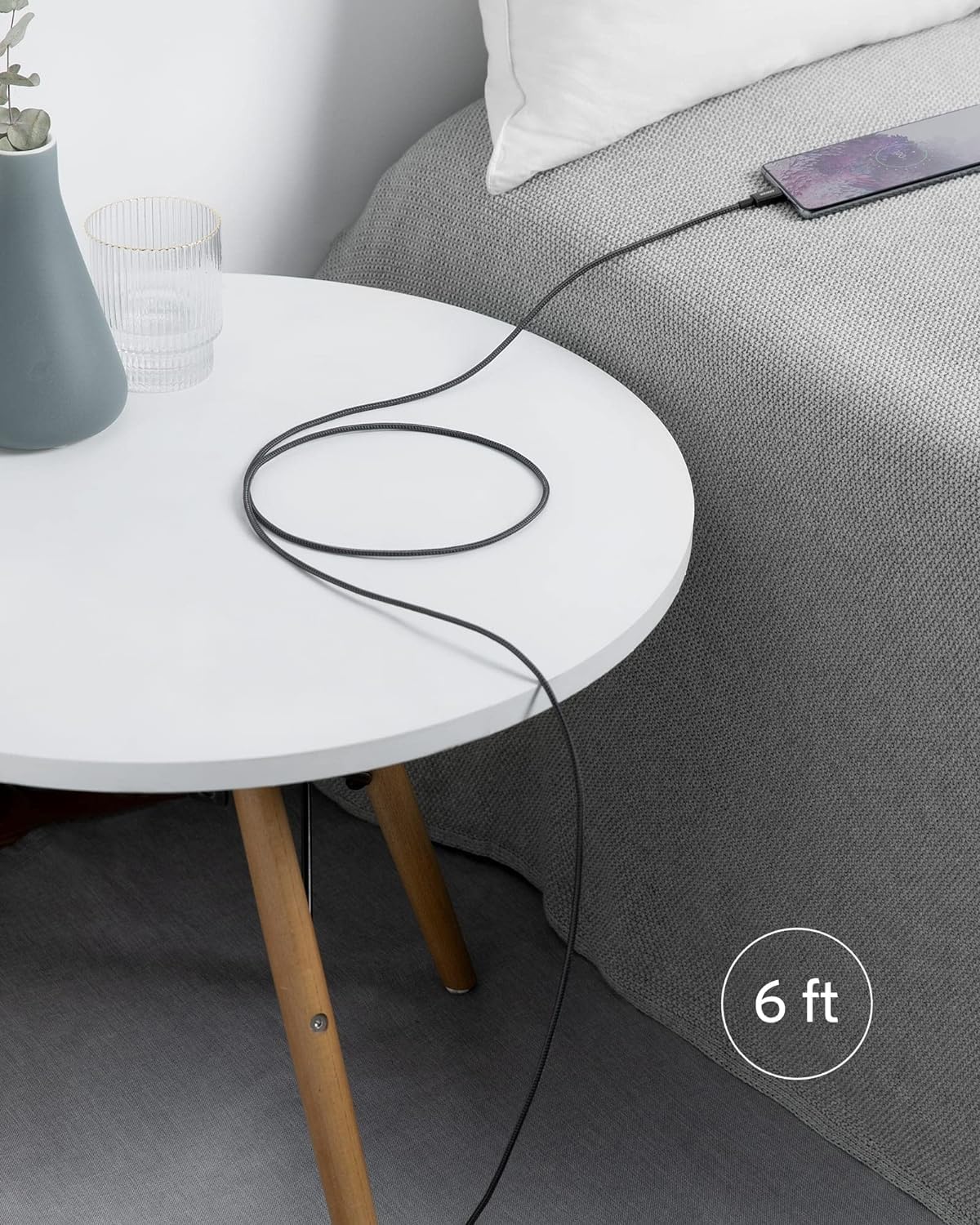 Anker USB-C to USB-C Charging Cable (1.8m Nylon), 100W USB 2.0