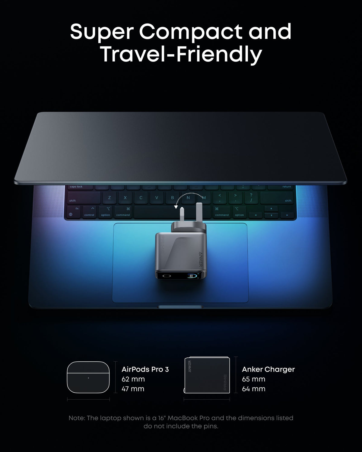 Anker Prime Power Bank (20K, 220W) and Prime Charger (160W, 3 Ports, Smart Display)