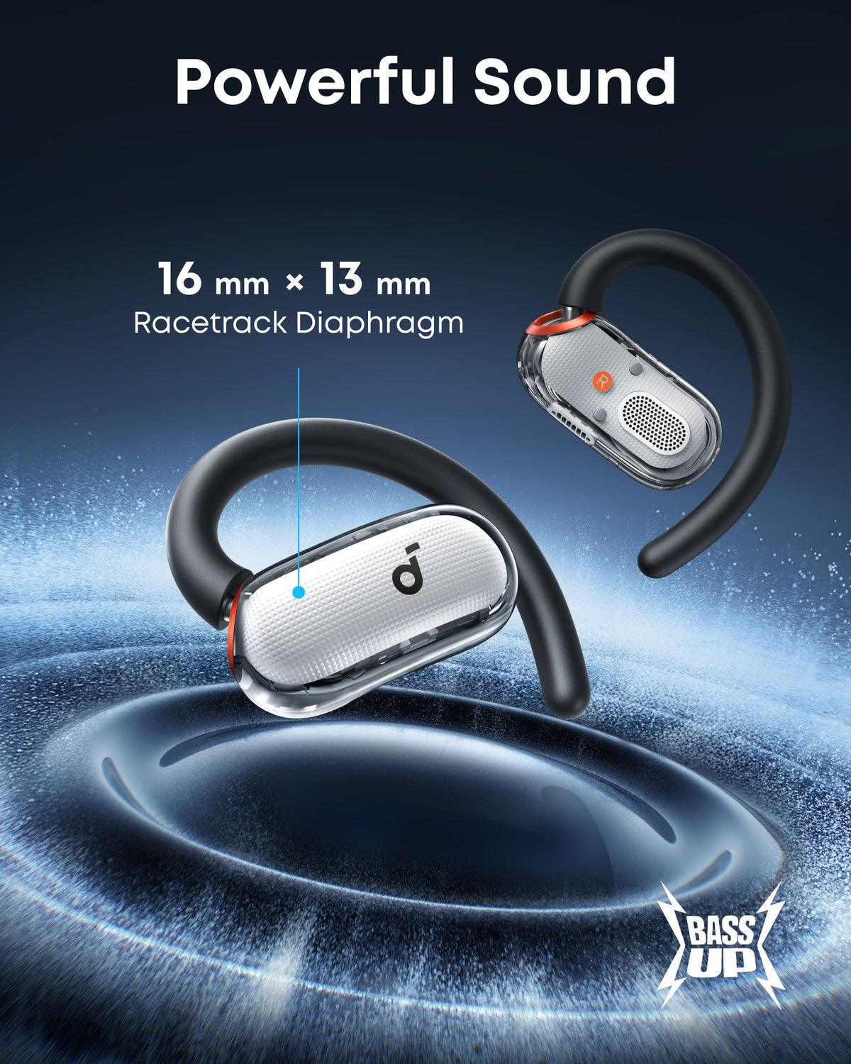 soundcore V40i | Adjustable Open-Ear Headphones with Clear Design