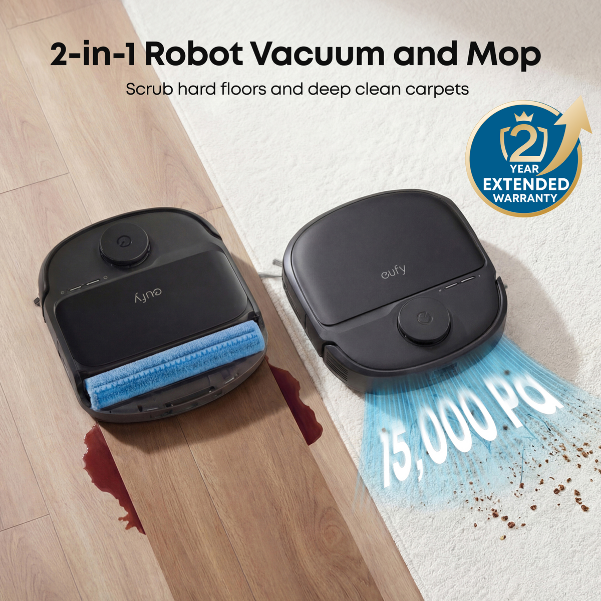 eufy Omni C28 Robot Vacuum and Mop with Smart Scale P2 Pro
