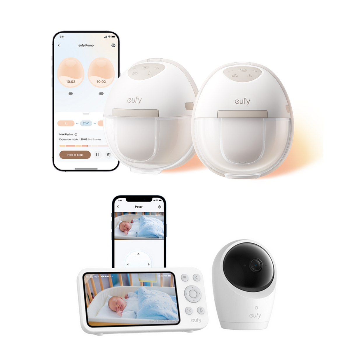 eufy Breast Pump E20 + Baby Monitor E20