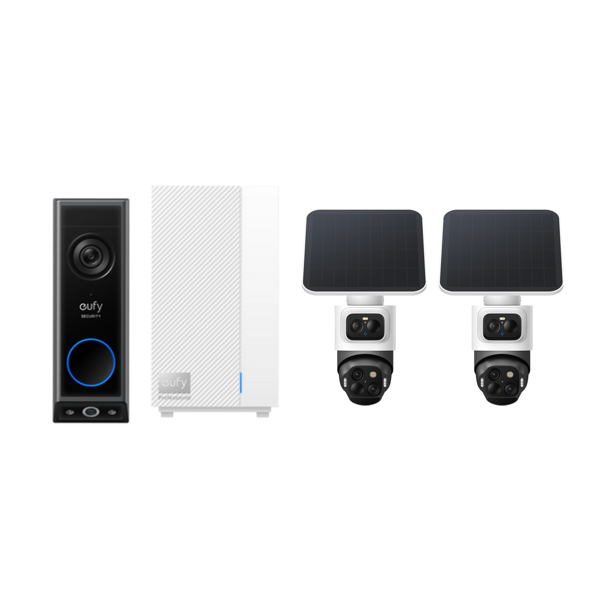 eufyCam S4 (2-pack) + Doorbell E340 + HomeBase Professional S1