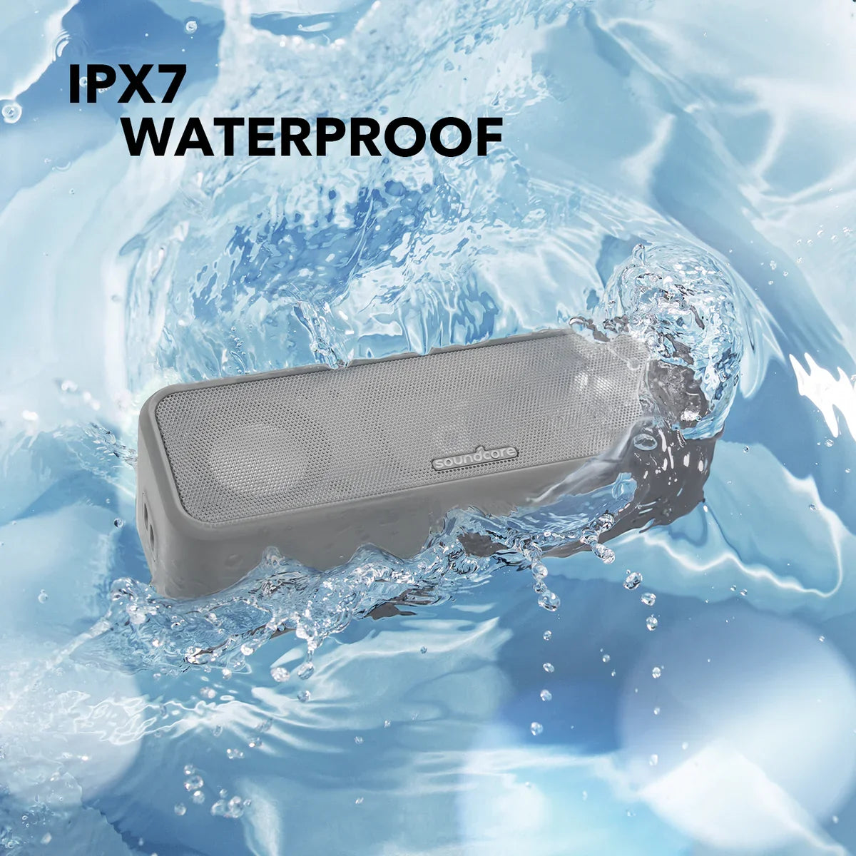 soundcore 3 | Portable Bluetooth Speaker with Stereo Sound, IPX7 Waterproof