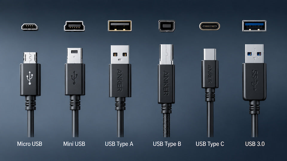 Different Types of USB Cables Explained: From USB-A to USB-C