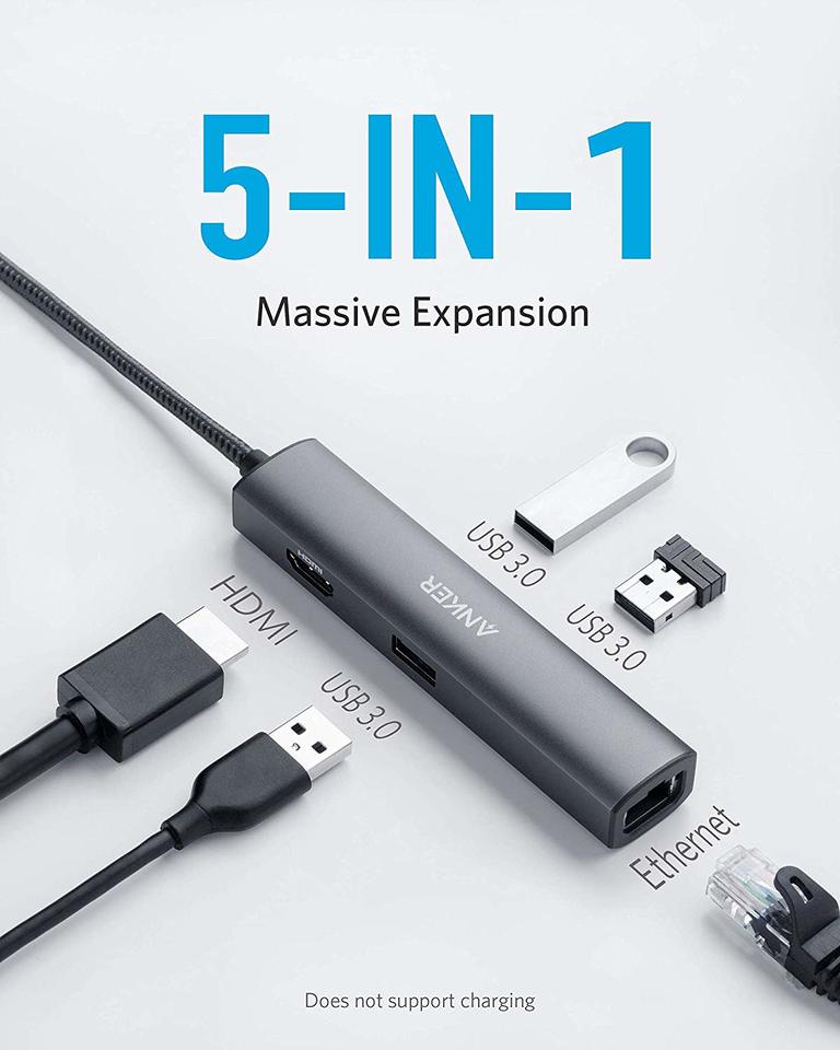 Anker <b>533</b> USB-C Hub (5-in-1, Slim)