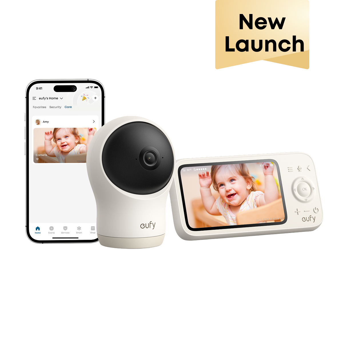 eufy C10 4.5" Smart Video Baby Monitor with 2K Pan-Tilt Camera