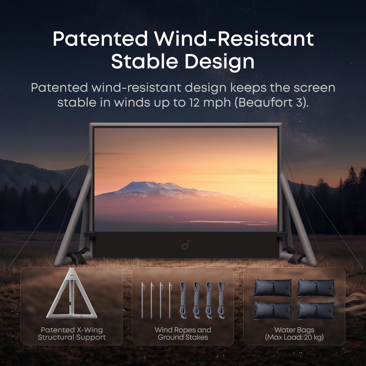 soundcore Nebula 200-Inch Inflatable Projector Screen