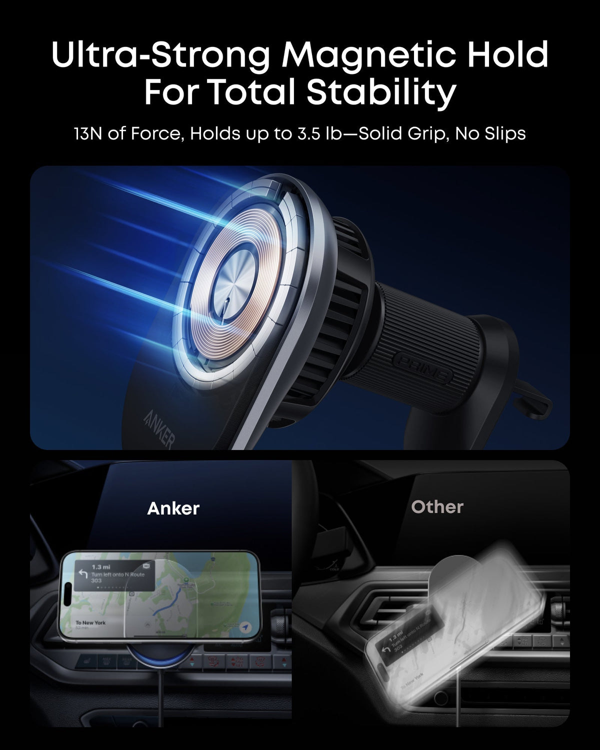 Anker Prime Wireless Car Charger (MagGo, AirCool, Pad)