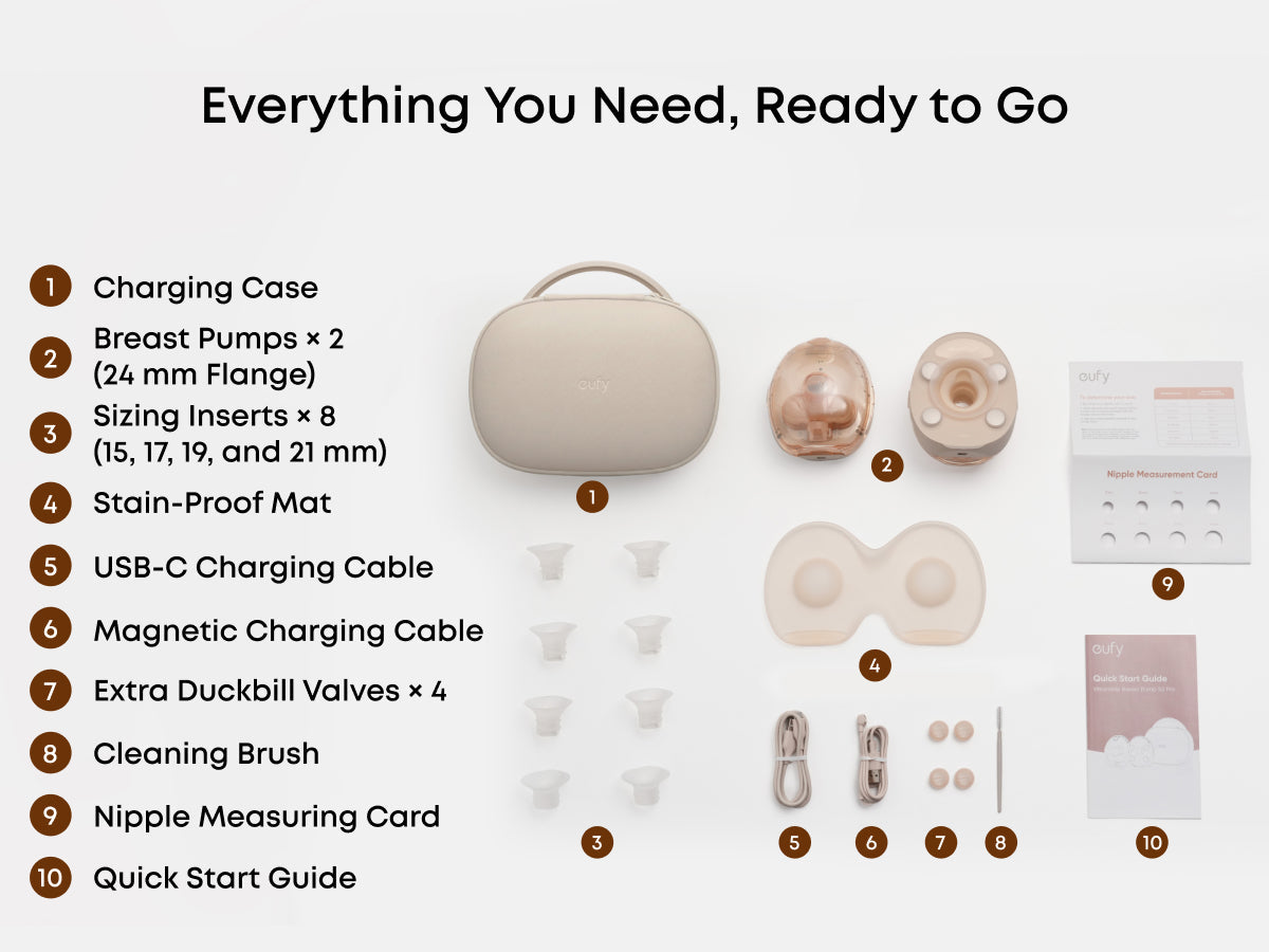 eufy Wearable Breast Pump S2 Pro with Free Milk Bag