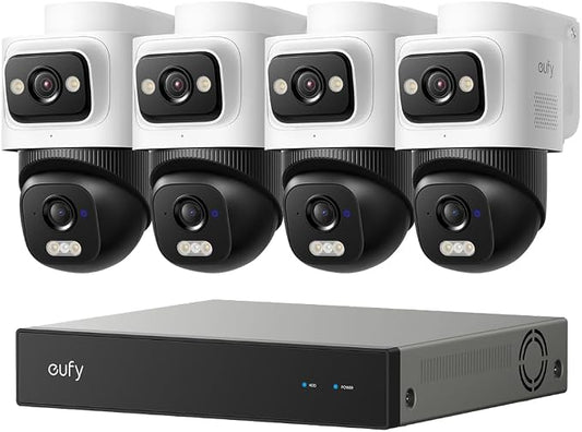 eufy Security PoE CCTV Camera System E50, 4K Dual-Lens, Bullet-PTZ Camera