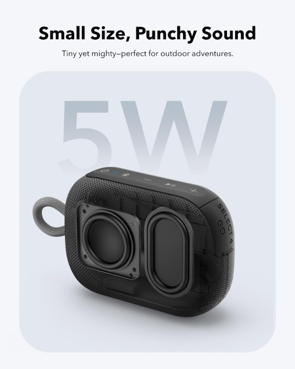 soundcore Select 4 Go | Ultra Portable Bluetooth Speaker, IP67 Waterproof