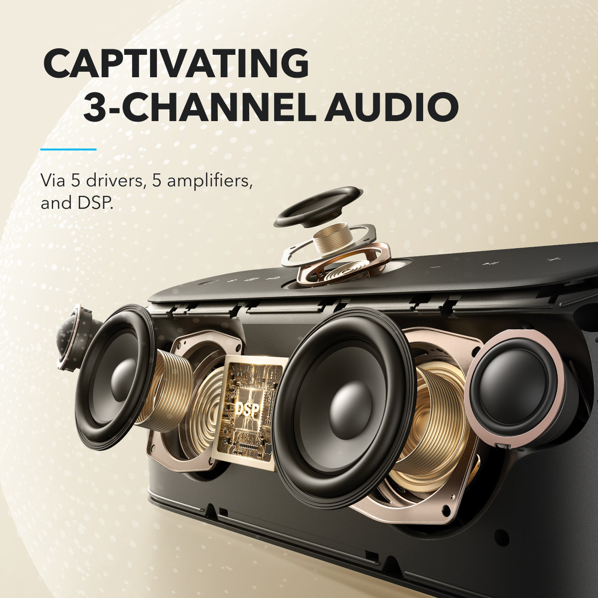 Motion X600 | High-Quality Sound Wireless Speaker（Refurbished）