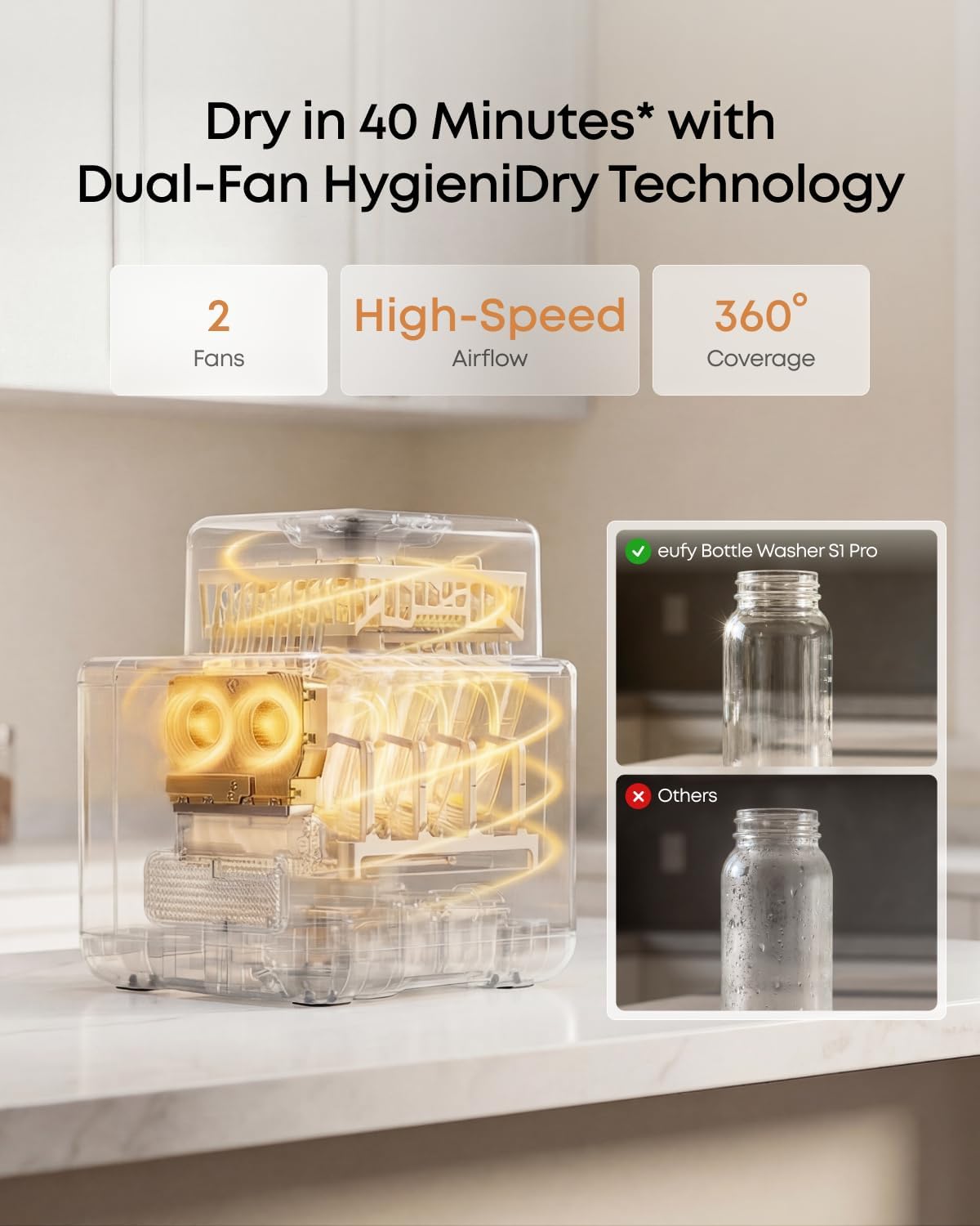 eufy Bottle Washer S1 Pro with Free Water Softener
