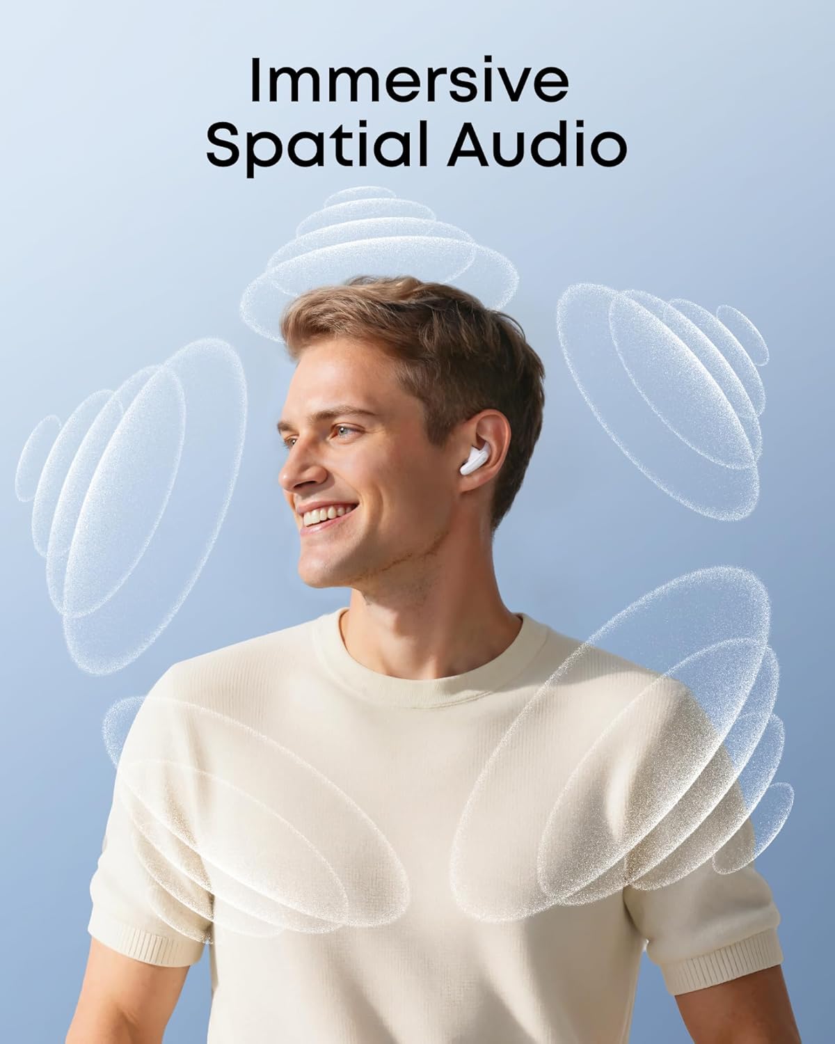 soundcore Liberty Buds | Half-In-Ear Wireless Bluetooth Earbuds with ANC