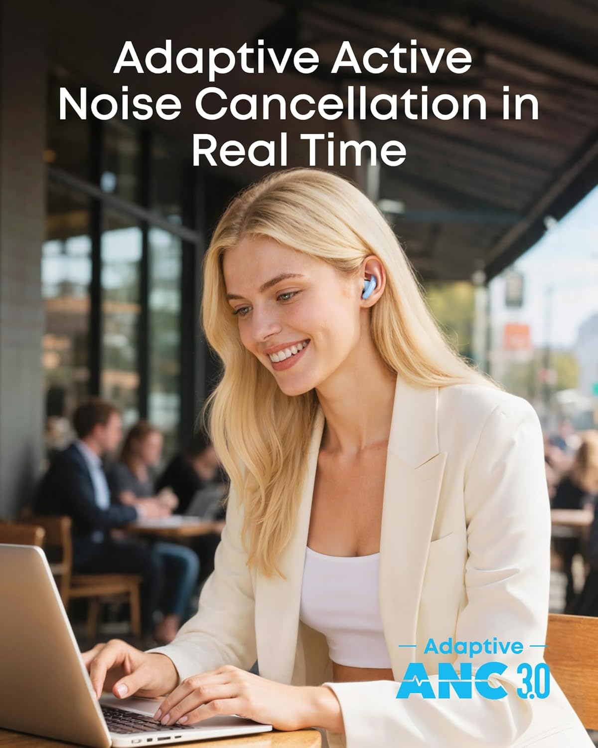 soundcore Liberty Buds | Half-In-Ear Wireless Bluetooth Earbuds with ANC