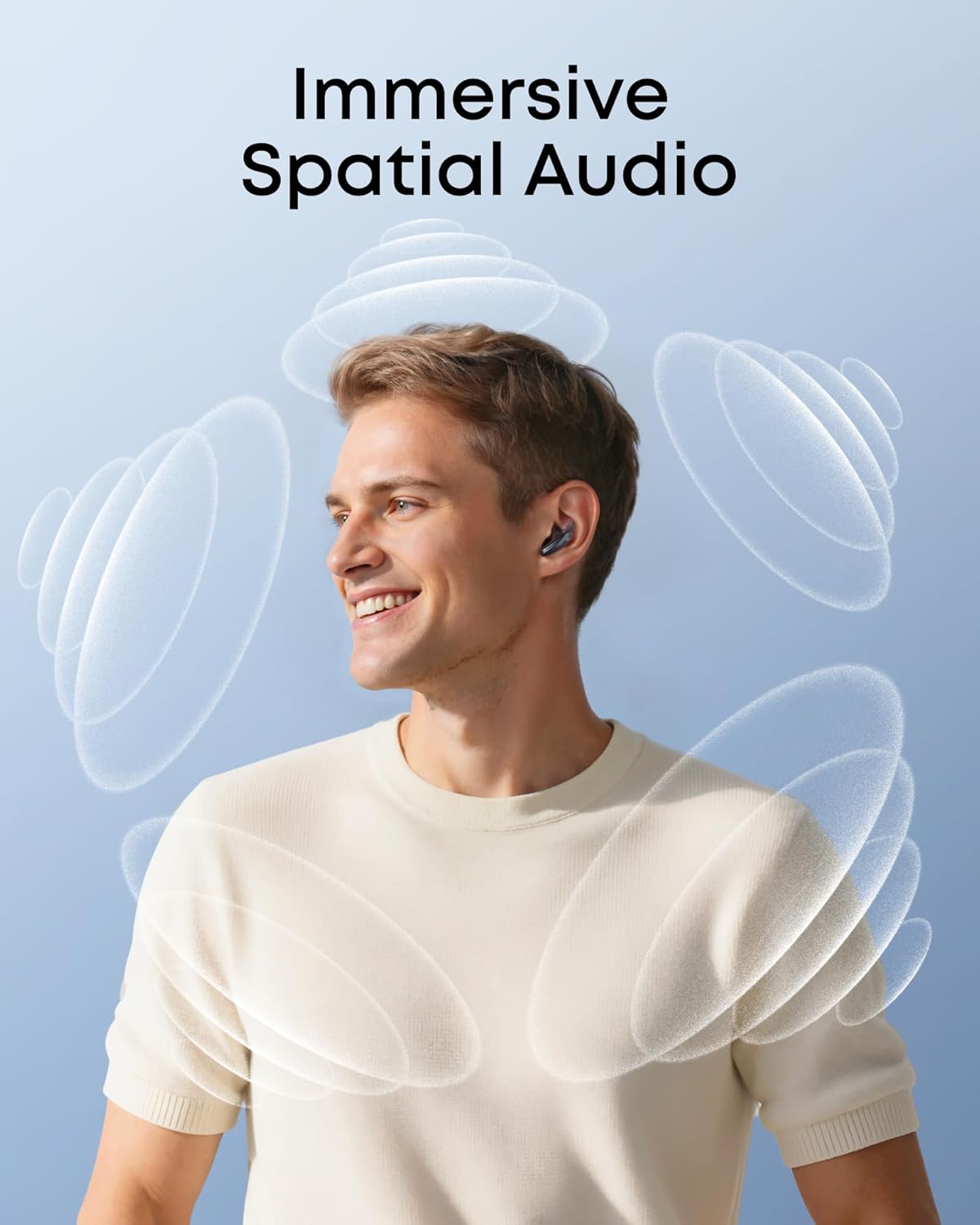 soundcore Liberty Buds | Half-In-Ear Wireless Bluetooth Earbuds with ANC
