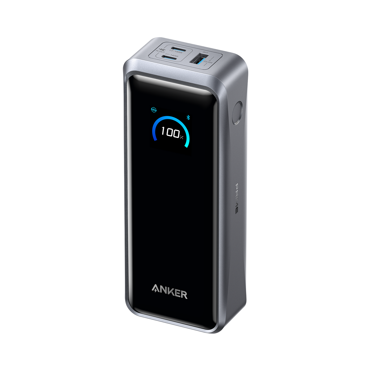 Anker power bank with digital battery display for fast charging
