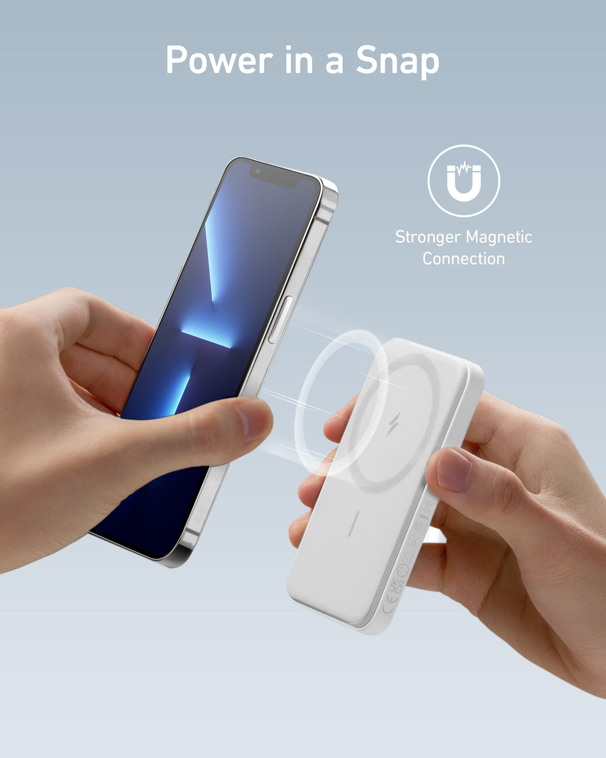 Anker <b>621</b> Magnetic Power Bank (MagGo), 5,000mAh Wireless Charger
