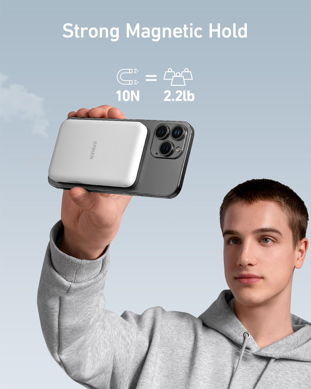 Anker <b>621</b> Magnetic Power Bank (MagGo), 5,000mAh Wireless Charger