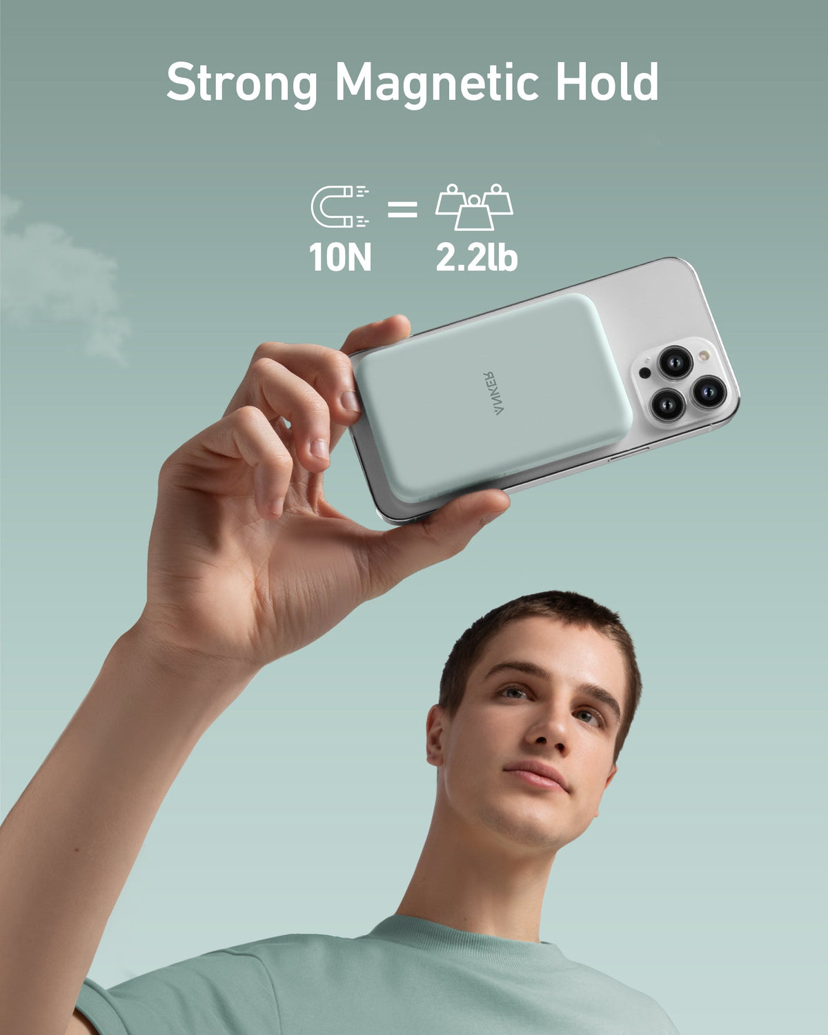 Anker <b>621</b> Magnetic Power Bank (MagGo), 5,000mAh Wireless Charger