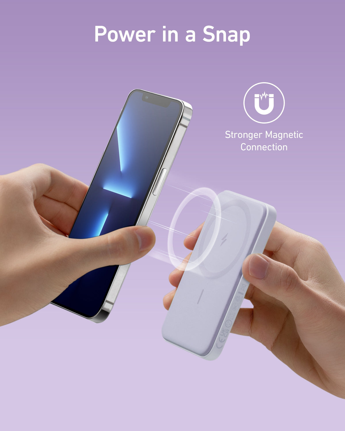 Anker <b>621</b> Magnetic Power Bank (MagGo), 5,000mAh Wireless Charger