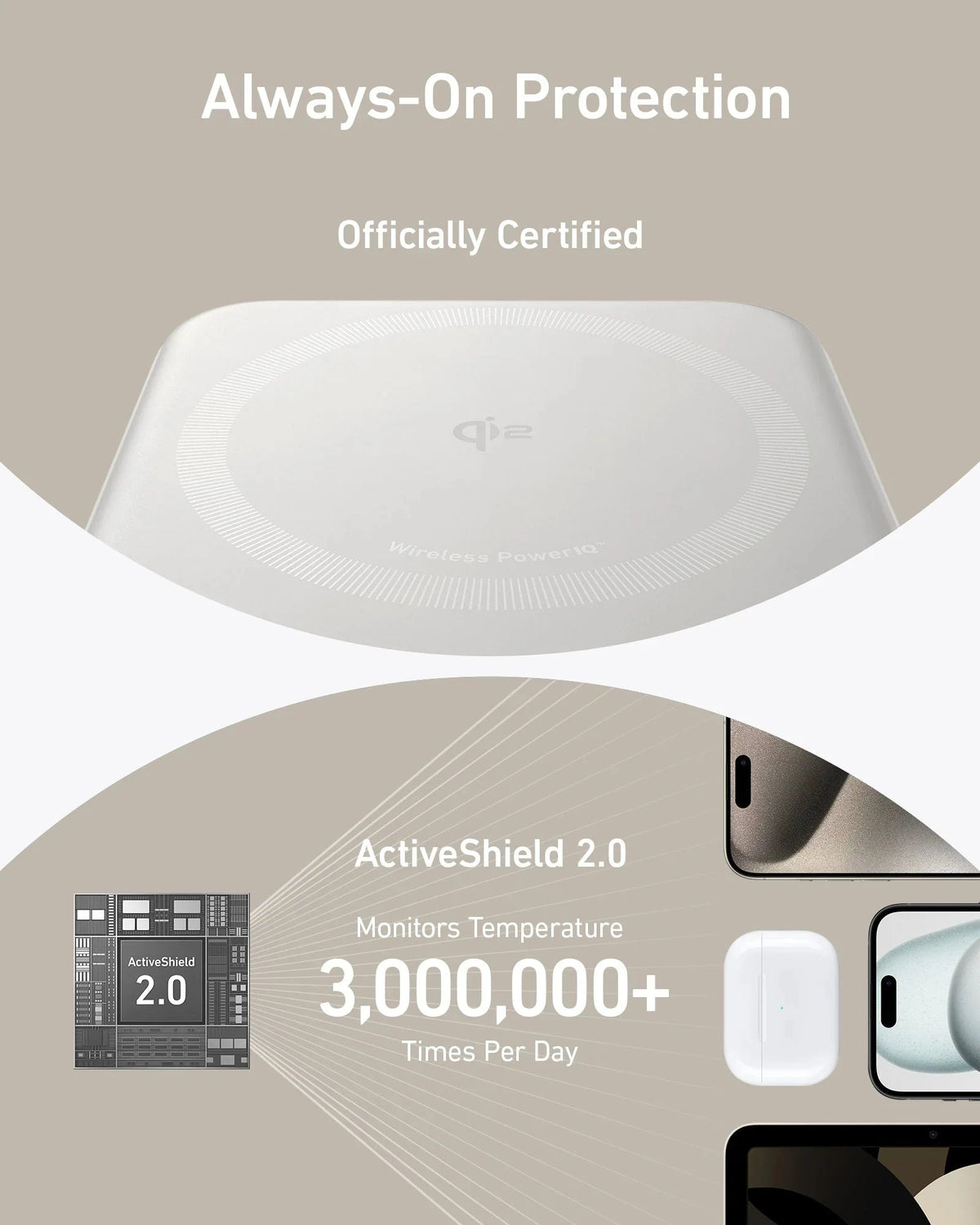 Anker MagGo Power Bank (10,000mAh), Qi2 15W Ultra-Fast Wireless Charging