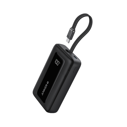 Anker Zolo Power Bank (20K, 30W, Built-In USB-C Cable)