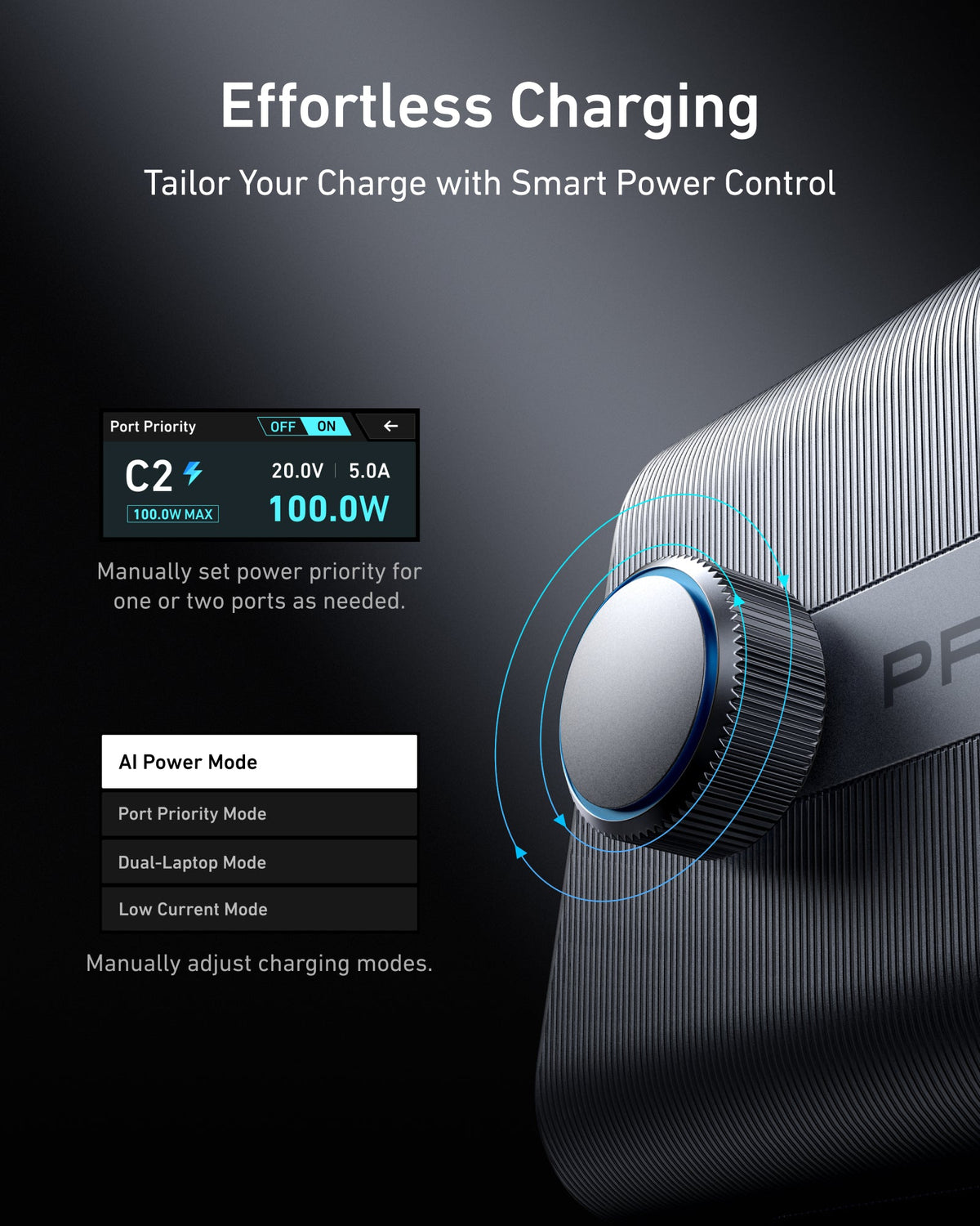 Anker Prime Charger (250W, 6 Ports, GaNPrime) and USB-C to USB-C Cable (240W, Upcycled-Braided)