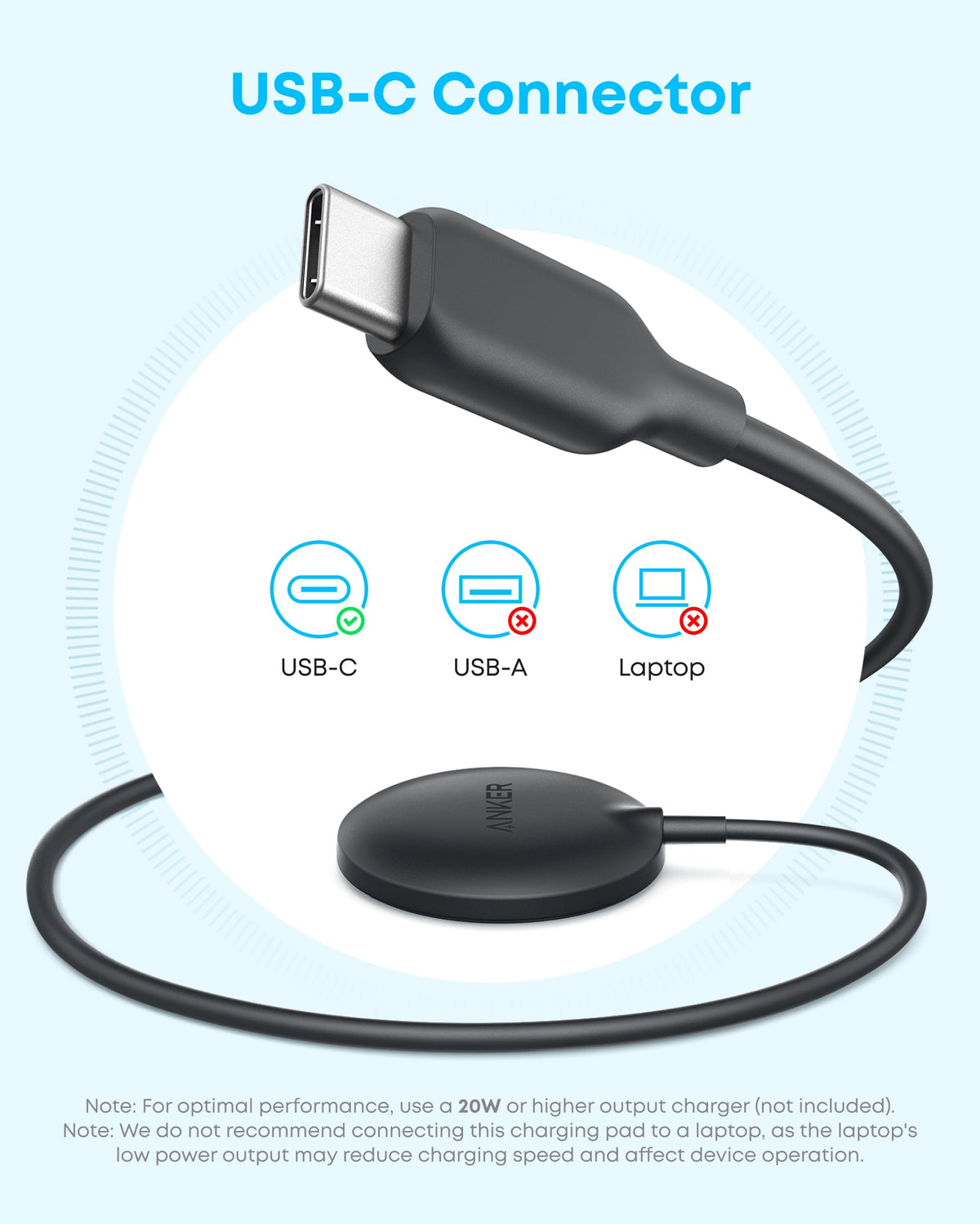 Anker Zolo MagSafe-Compatible Wireless Charging Pad