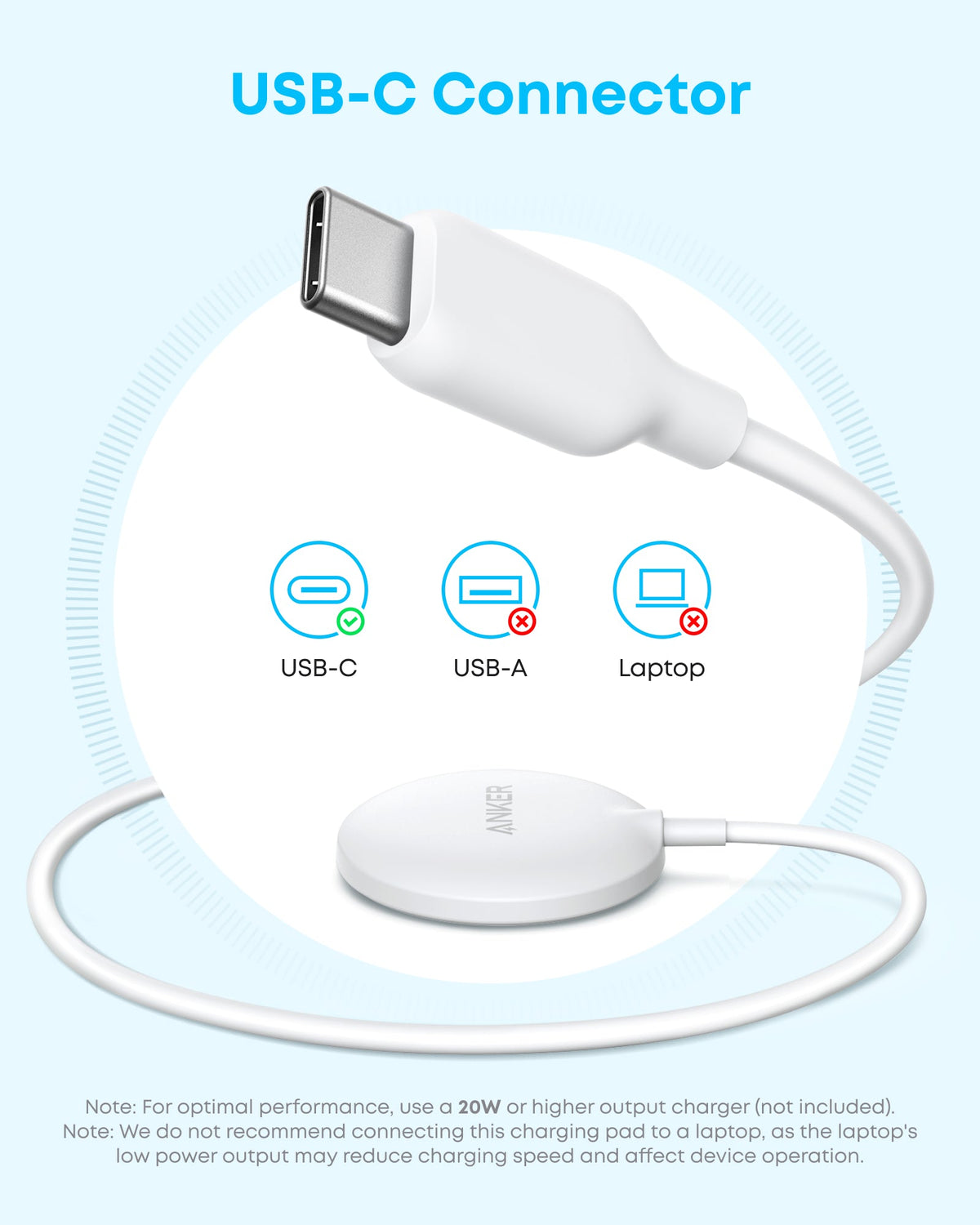 Anker Zolo MagSafe-Compatible Wireless Charging Pad