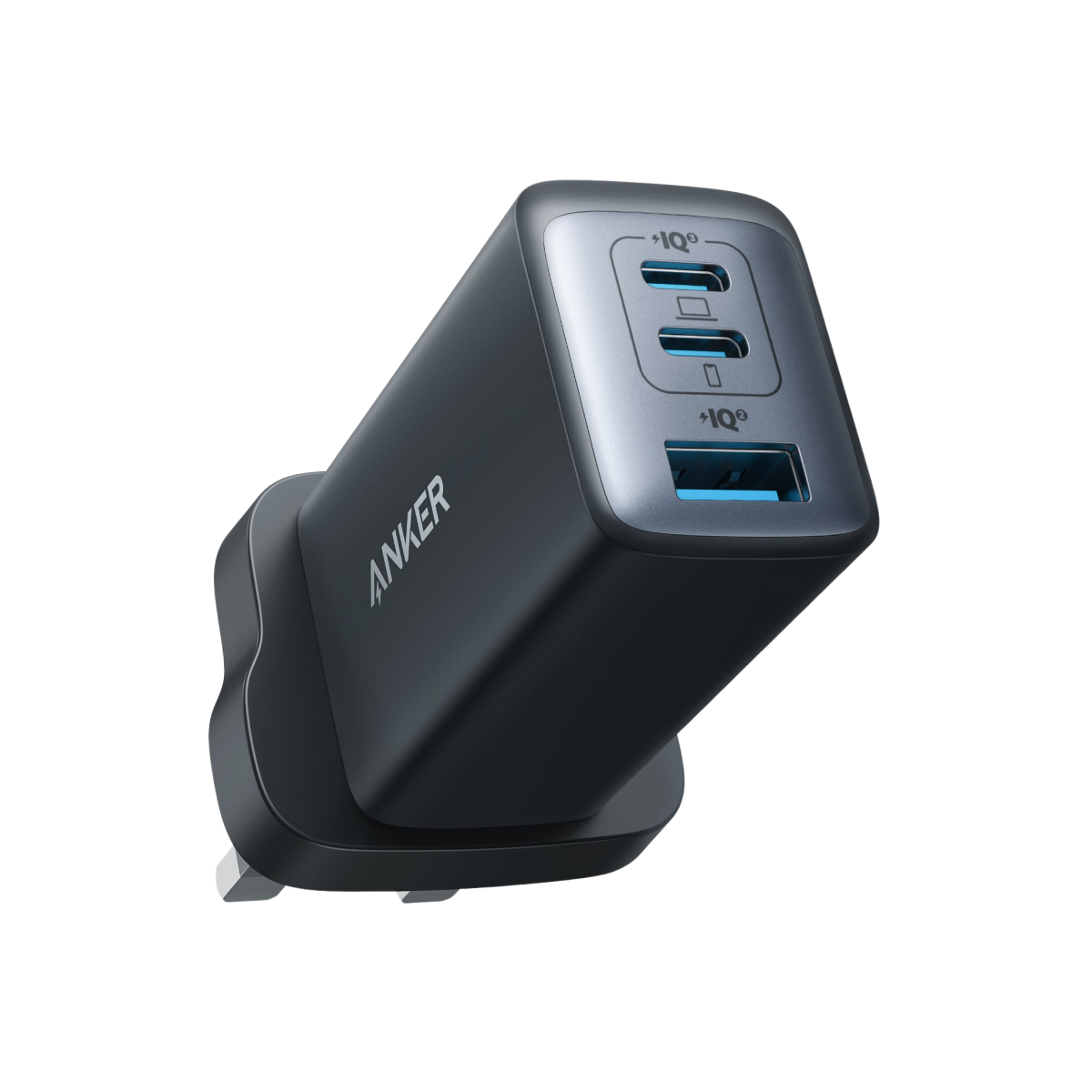 Anker 735 Charger (Nano II 65W), 3-Port Fast Charger Plug and 2-in-1 USB C to USB C Cable 140W