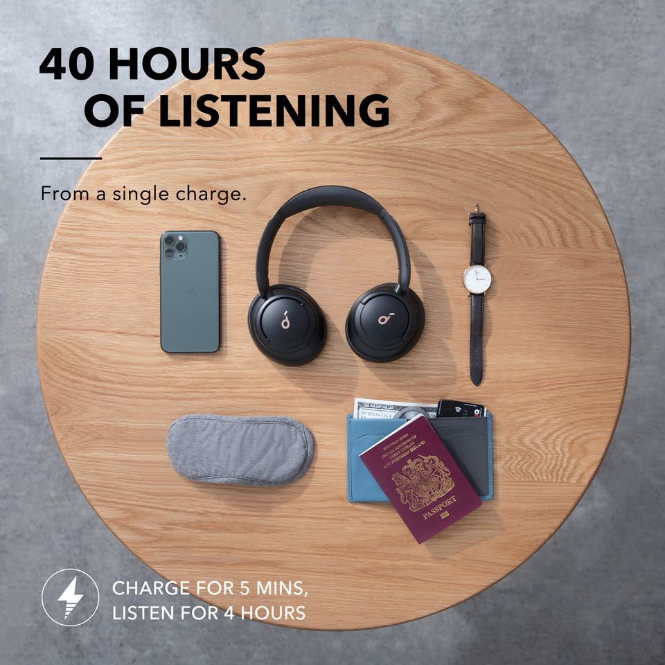 Q30 Headphones - Black ( Refurbished )