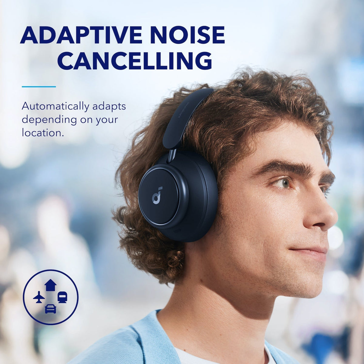 Space Q45 Headphone - Blue (Refurbished)
