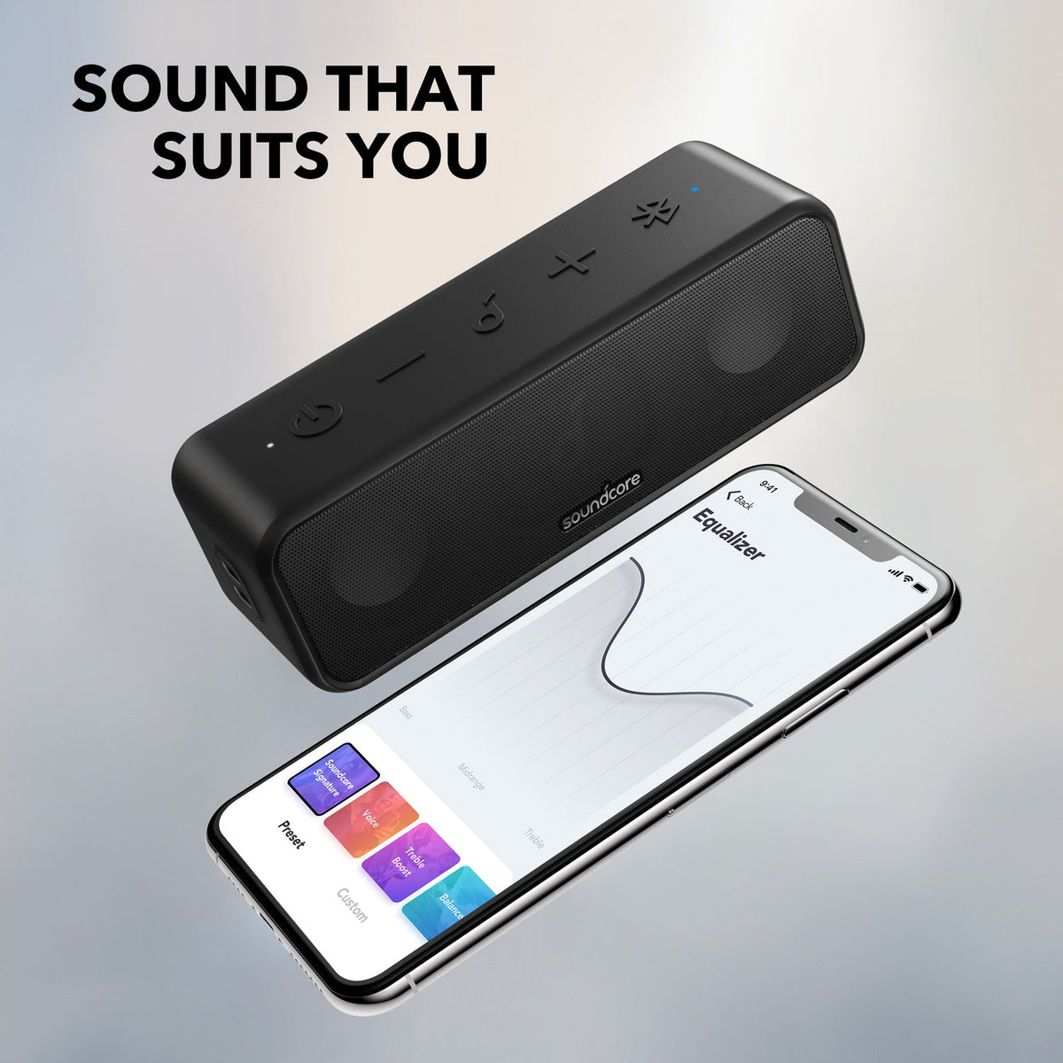 soundcore 3 | Portable Bluetooth Speaker with Stereo Sound, IPX7 Waterproof