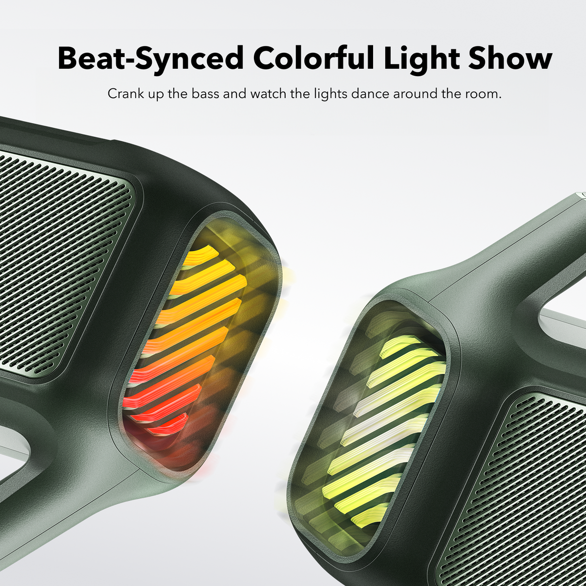 soundcore Boom 2 | Portable Bluetooth Outdoor Speaker, 80W Sound and RGB Lights