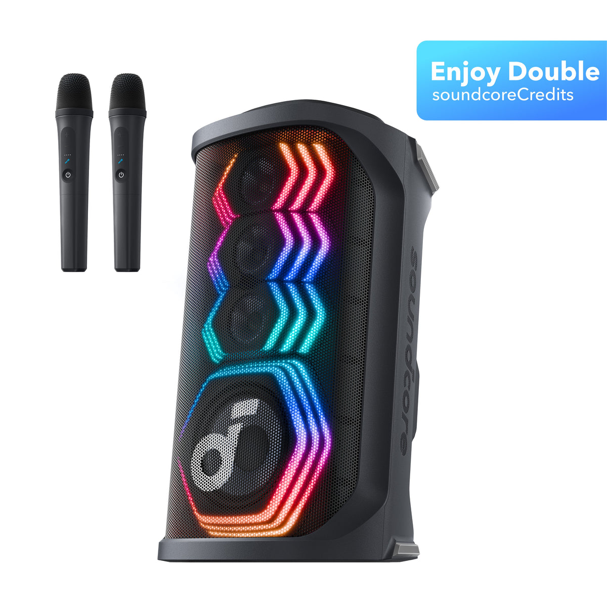 soundcore Rave 3S | AI Karaoke Party Speaker with 200W Sound, Light Show