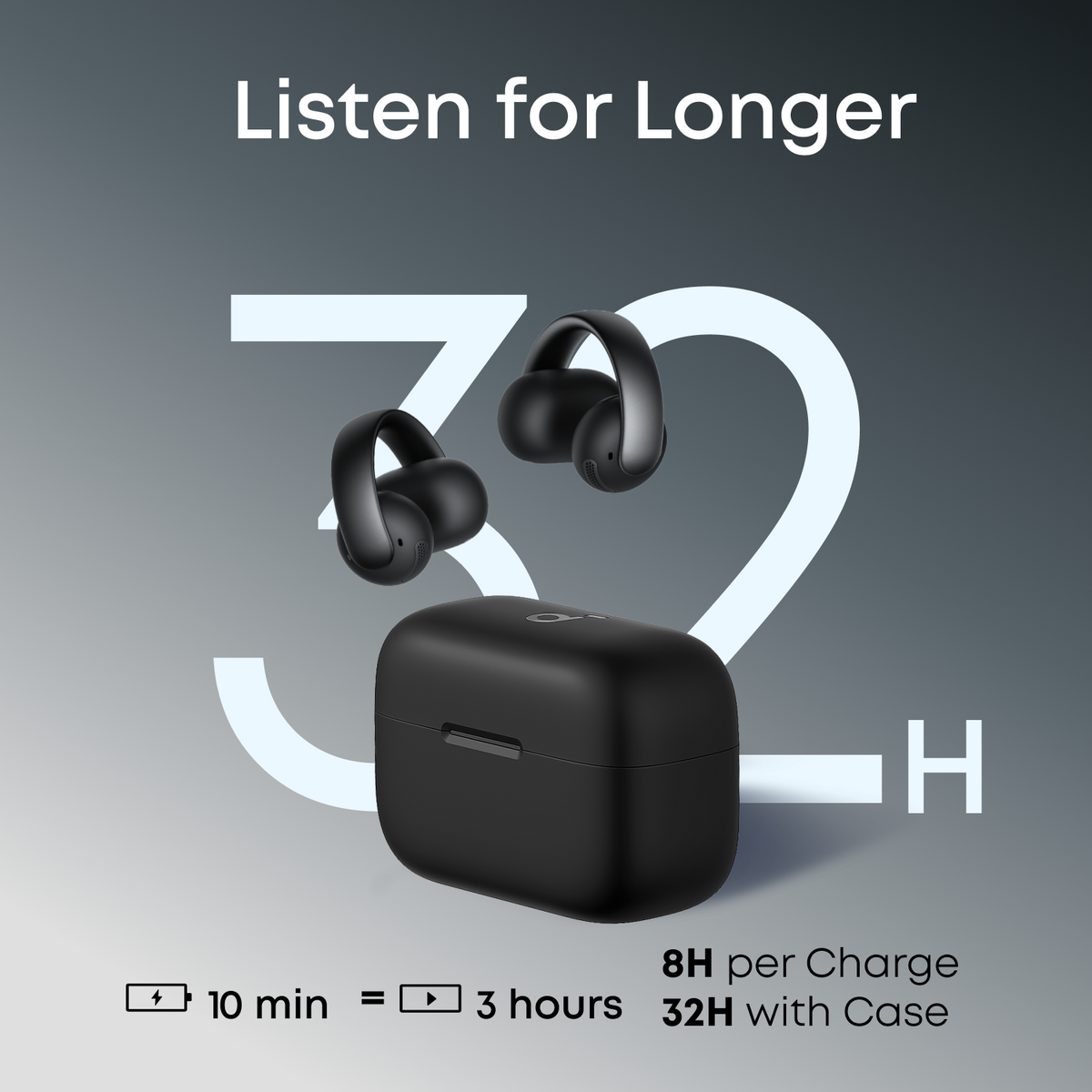 soundcore AeroClip | Open-Ear Clip-On Earbuds with Adaptive Comfort