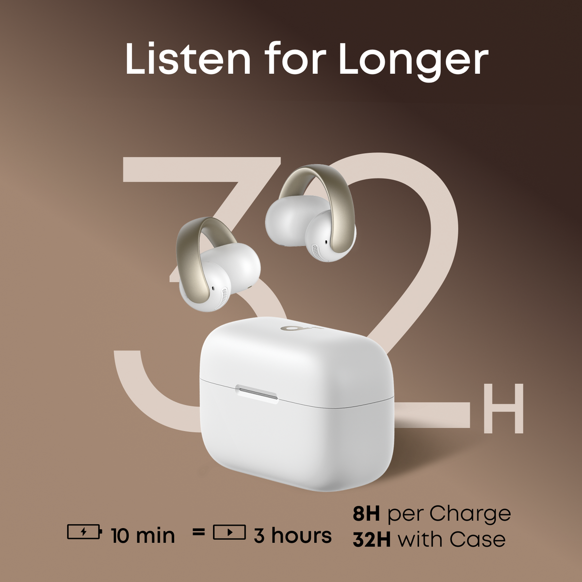 soundcore AeroClip | Open-Ear Clip-On Earbuds with Adaptive Comfort