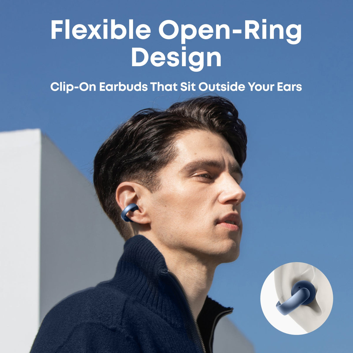 soundcore AeroClip | Open-Ear Clip-On Earbuds with Adaptive Comfort