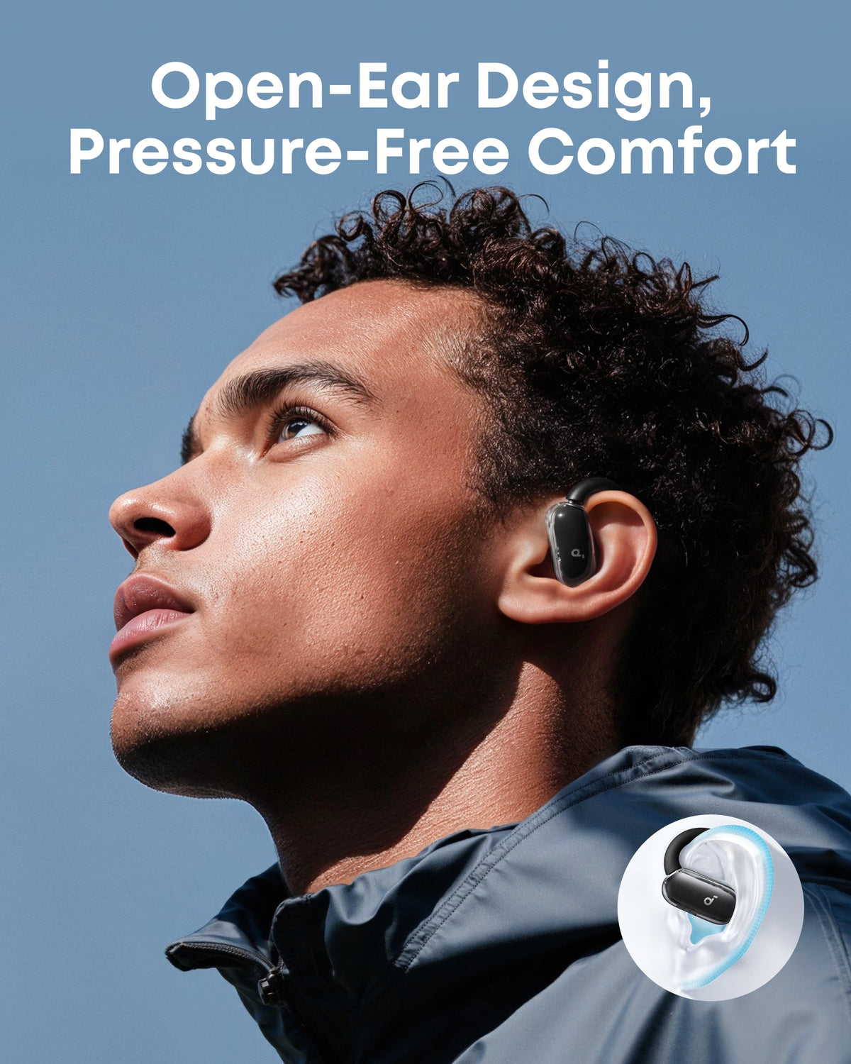 soundcore V40i | Adjustable Open-Ear Headphones with Clear Design