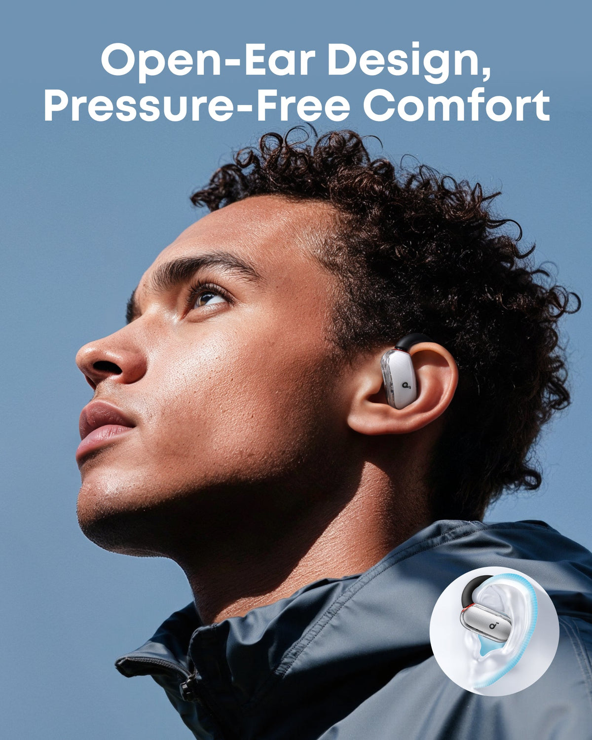 soundcore V40i | Adjustable Open-Ear Headphones with Clear Design