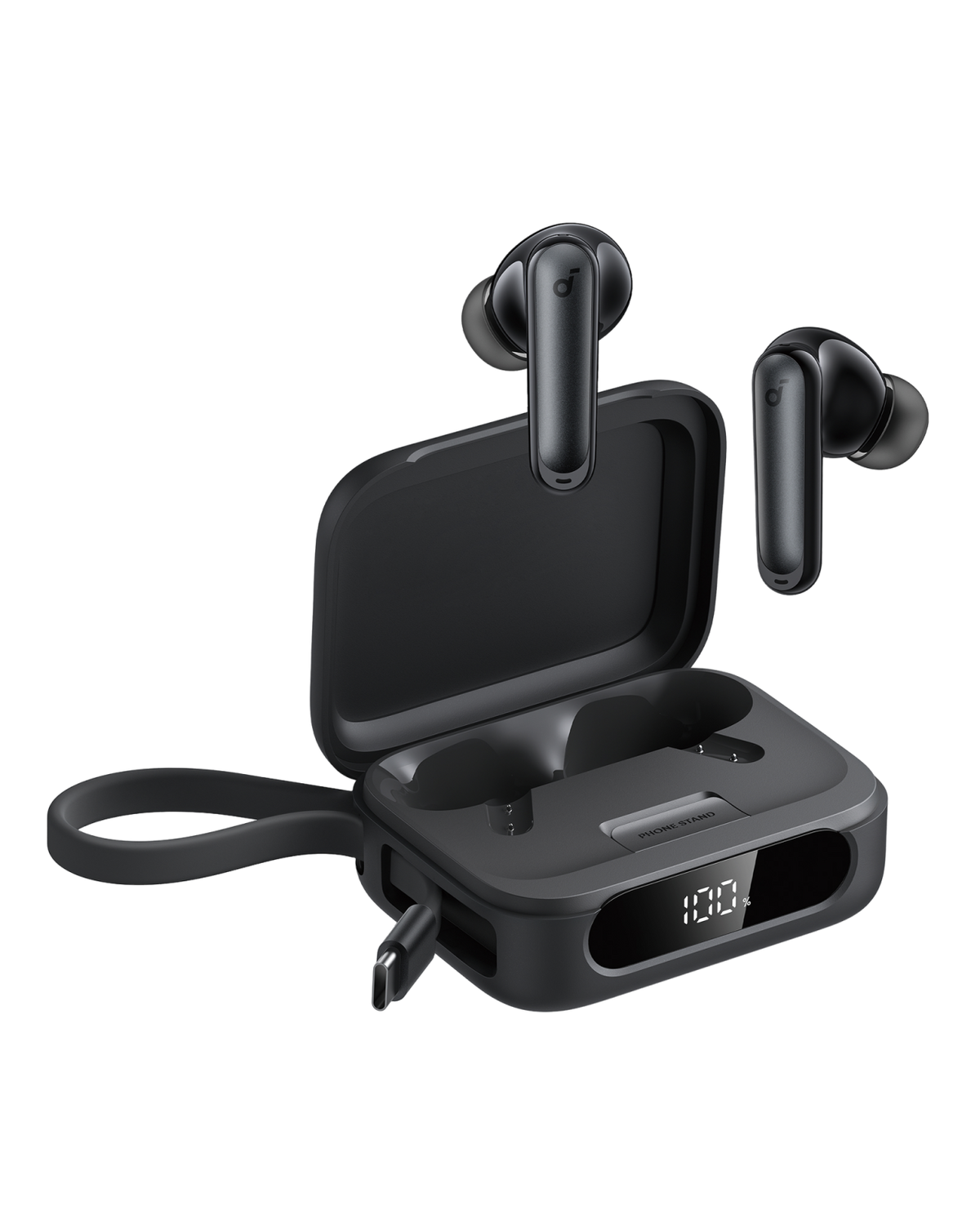 soundcore P41i | Noise Cancelling Earbuds with Portable Phone Charger (Built-in USB-C Cable, Lightning Adapter)