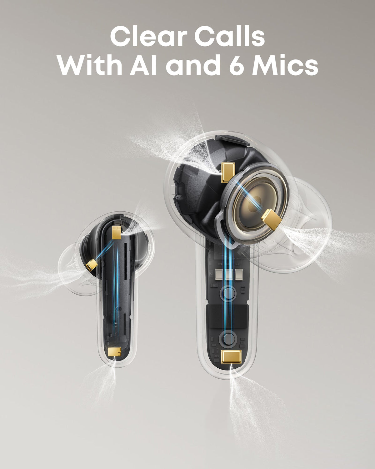 soundcore P41i | Noise Cancelling Earbuds with Portable Phone Charger (Built-in USB-C Cable, Lightning Adapter)