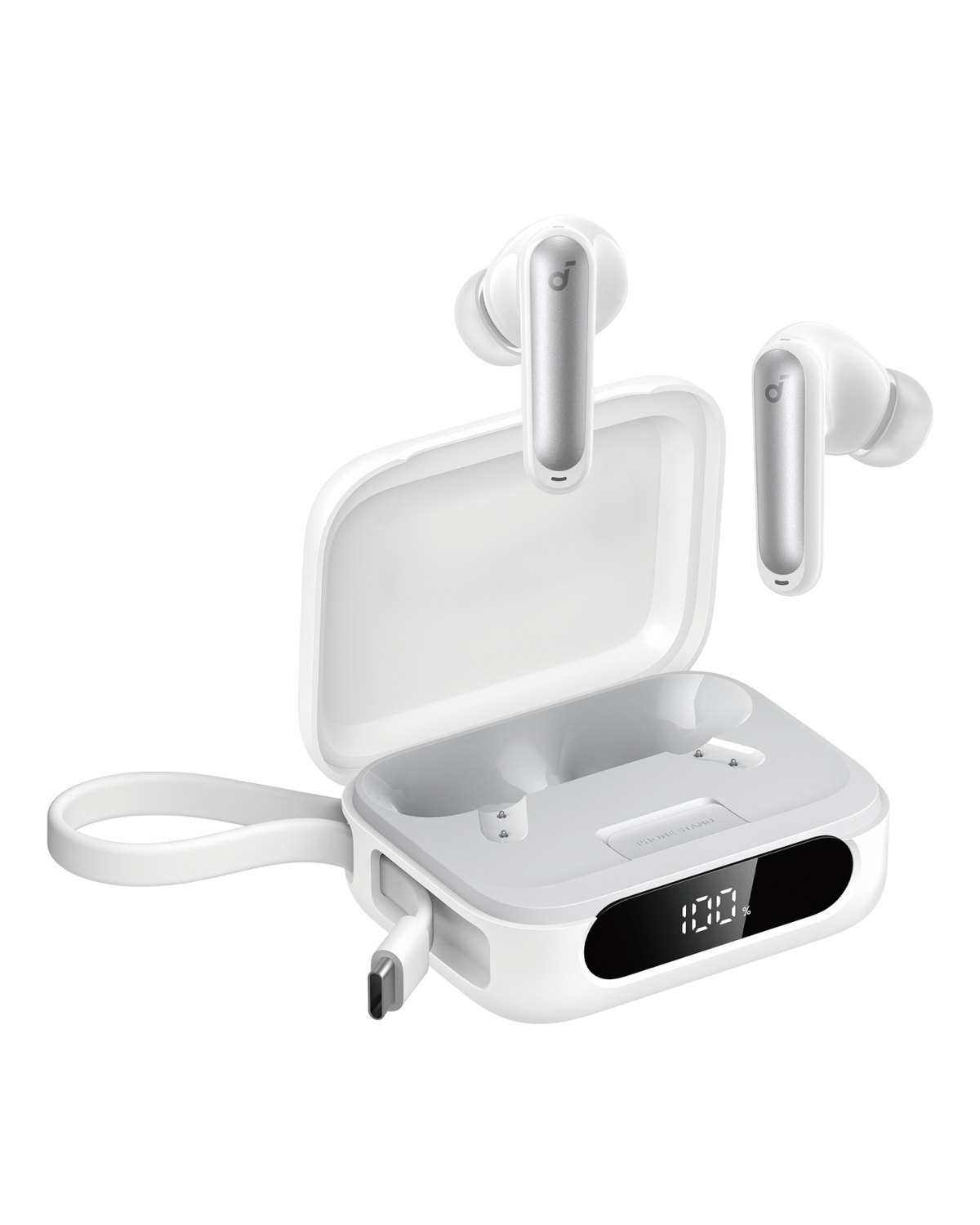 soundcore P41i | Noise Cancelling Earbuds with Portable Phone Charger (Built-in USB-C Cable)