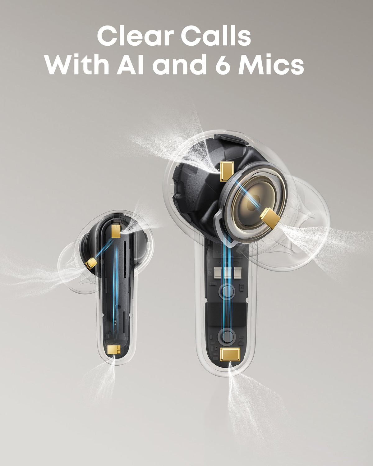 soundcore P41i | Noise Cancelling Earbuds with Portable Phone Charger (Built-in USB-C Cable, Lightning Adapter)