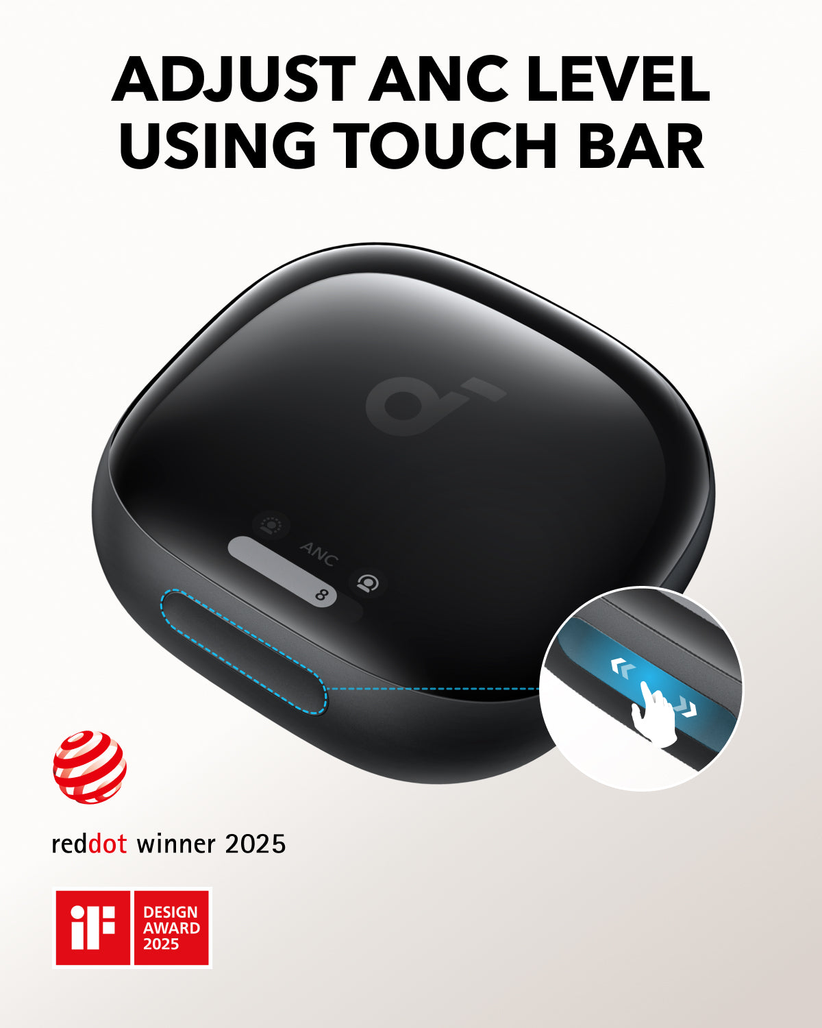 soundcore Liberty 4 Pro | Noise Cancelling Earbuds with Touch-Bar and Display