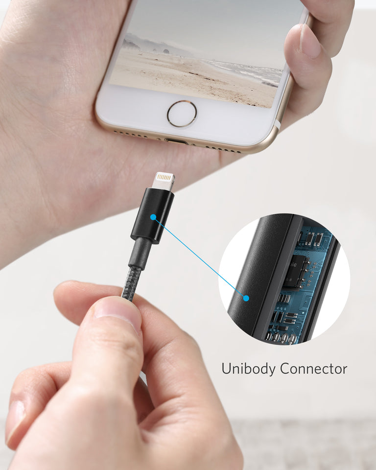 Anker <b>331</b> USB-A to Lightning Cable (1.8m Nylon), MFi Certified