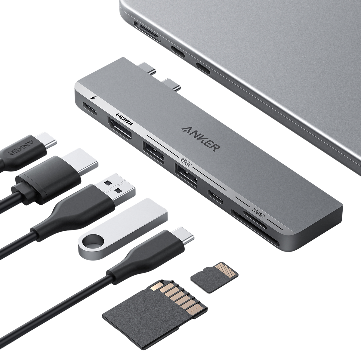 Anker <b>547</b> USB-C Hub (7-in-2, for MacBook)
