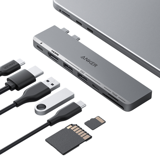 Anker <b>547</b> USB-C Hub (7-in-2, for MacBook)
